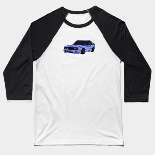 Nostalgic Blue Car Baseball T-Shirt